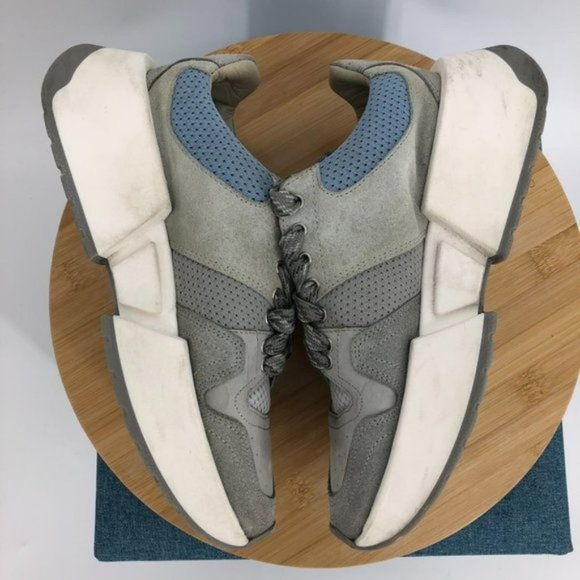 MM6 Maison Margiela Classic Chunky Platform Suede Sneakers Grey Blue Multi 5.5 - Picture 6 of 16